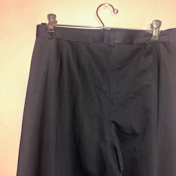 Zanella Pants Womens Size 4 Trousers Black Wool Blend Stretch Flat Front - Picture 6 of 9